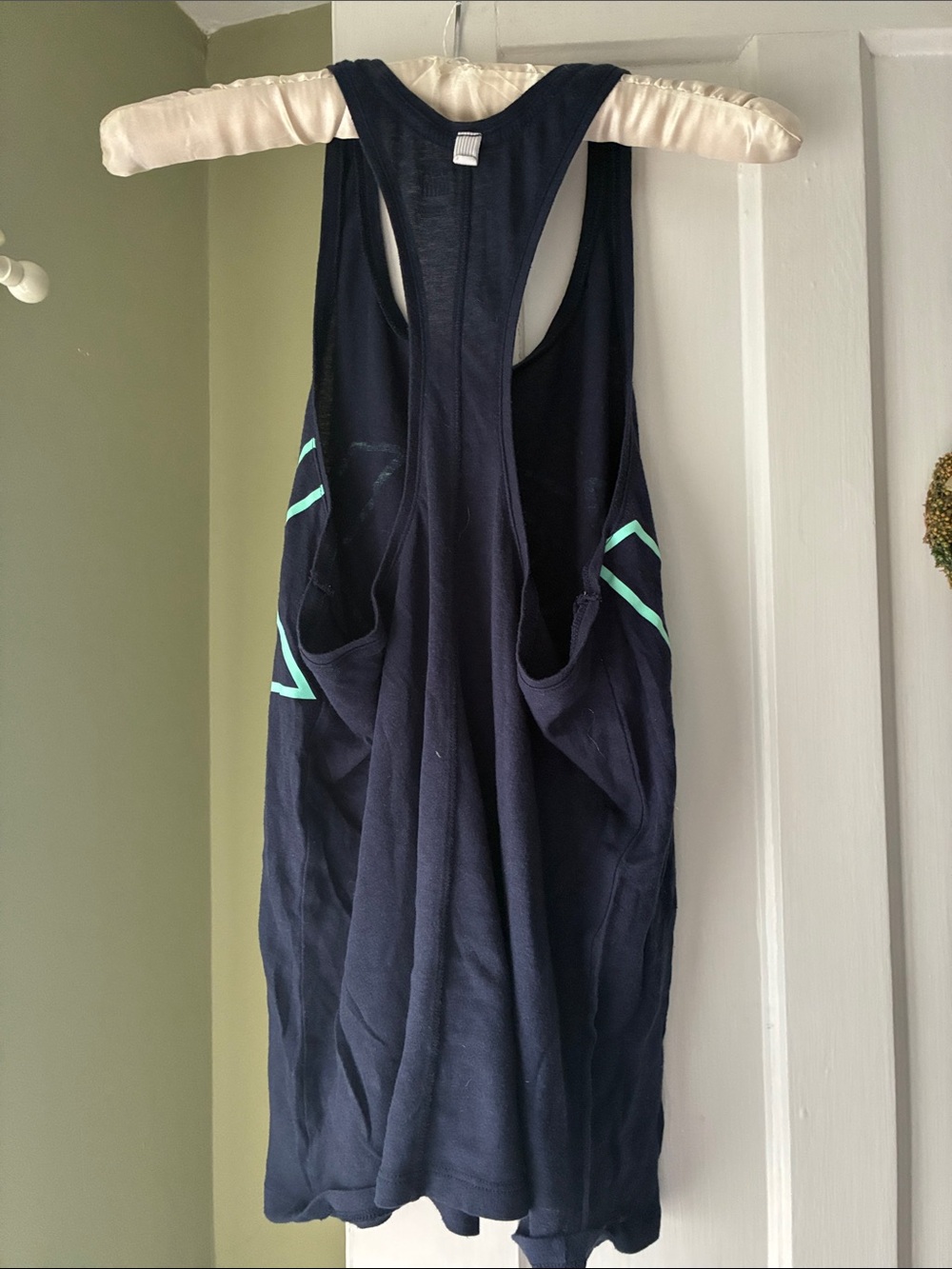 VSX Navy Tank with Mint Graphic Logo - Picture 2 of 3